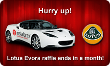 Lotus Evora raffle ends in a month!